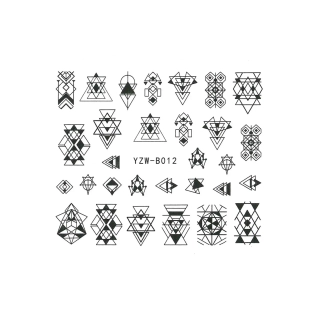 Vodolepky na nehty - Ornaments YZW-B012