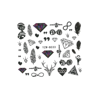 Vodolepky na nehty - Ornaments YZW-B033