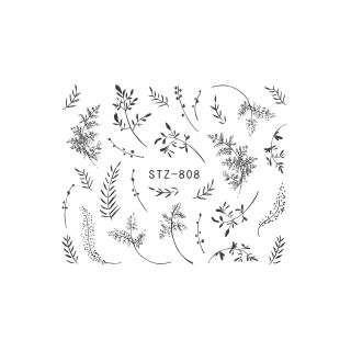 Vodolepky na nehty - Flowers STZ-808