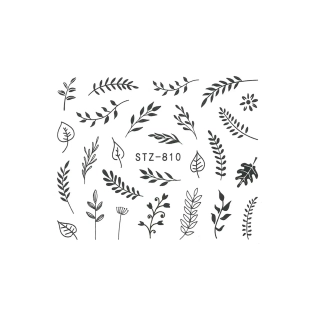 Vodolepky na nehty - Flowers STZ-810