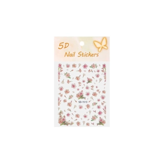 Samolepky na nehty 5D - Flowers SD-1513