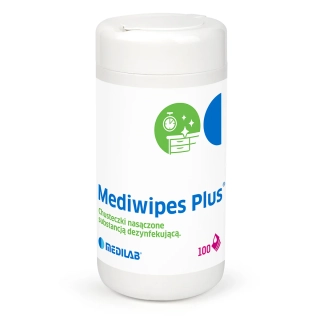 Vlhčené ubrousky Mediwipes pro dezinfekci povrchů, 100 ks