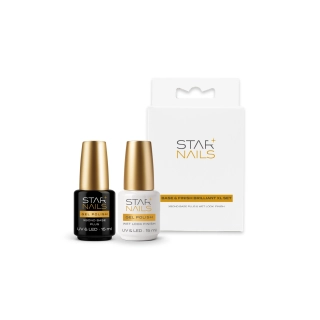 Sada STARNAILS Base and Finish Brilliant XL Set - báze a fixační lesk