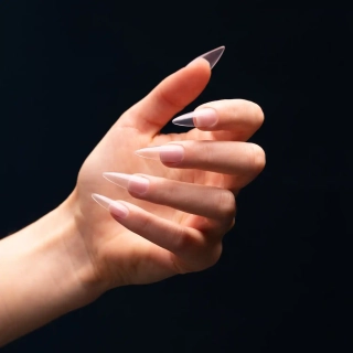 Gel Tipy CLEAR A5 - tvar stiletto, 240 ks