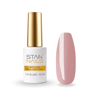 UV/LED Gel Bottle Builder, 6ml - 006, Second Skin - tmavší nude růžový stavební liquid gel
