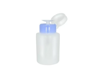 Plastový dávkovač s pumpičkou, 150ml, modrý