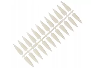 Vzorník na UV gel/ gel lak/ lak, NATURAL- tvar stiletto, tipy pro prezentační knihy