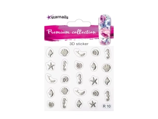 Nálepky na nehty 3D/5D Premium - samolepky R10