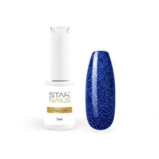 UV/LED Gel Polish Flashing Lights, 5ml - 004, Melancholia - safírově modrý gel lak