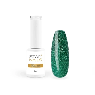 UV/LED Gel Polish Flashing Lights, 5ml - 008, Jewel - smaragdově zelený gel lak