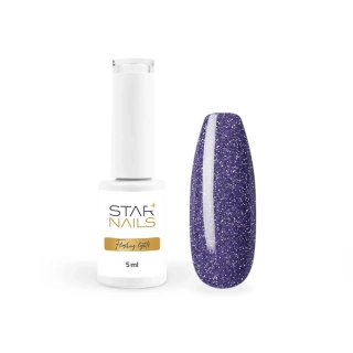 UV/LED Gel Polish Flashing Lights, 5ml - 009, Majestic - levandulově fialový gel lak