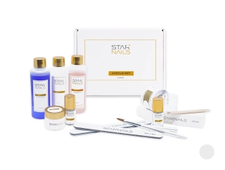 Sada STARNAILS Acrylic Set Clear - modeláž akrylem