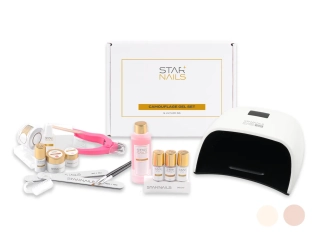 Sada STARNAILS Camouflage Gel Set+ UV/LED S6 - modeláž gelem s lampou