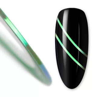 Samolepící zdobící páska na nehty Light Green - 1mm