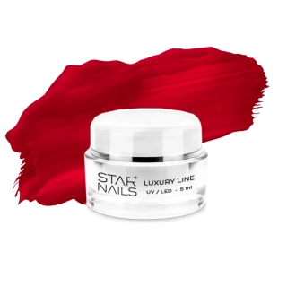 UV/LED Gel Luxury Line, 5ml, SN 034 - Torch Red - barevný gel